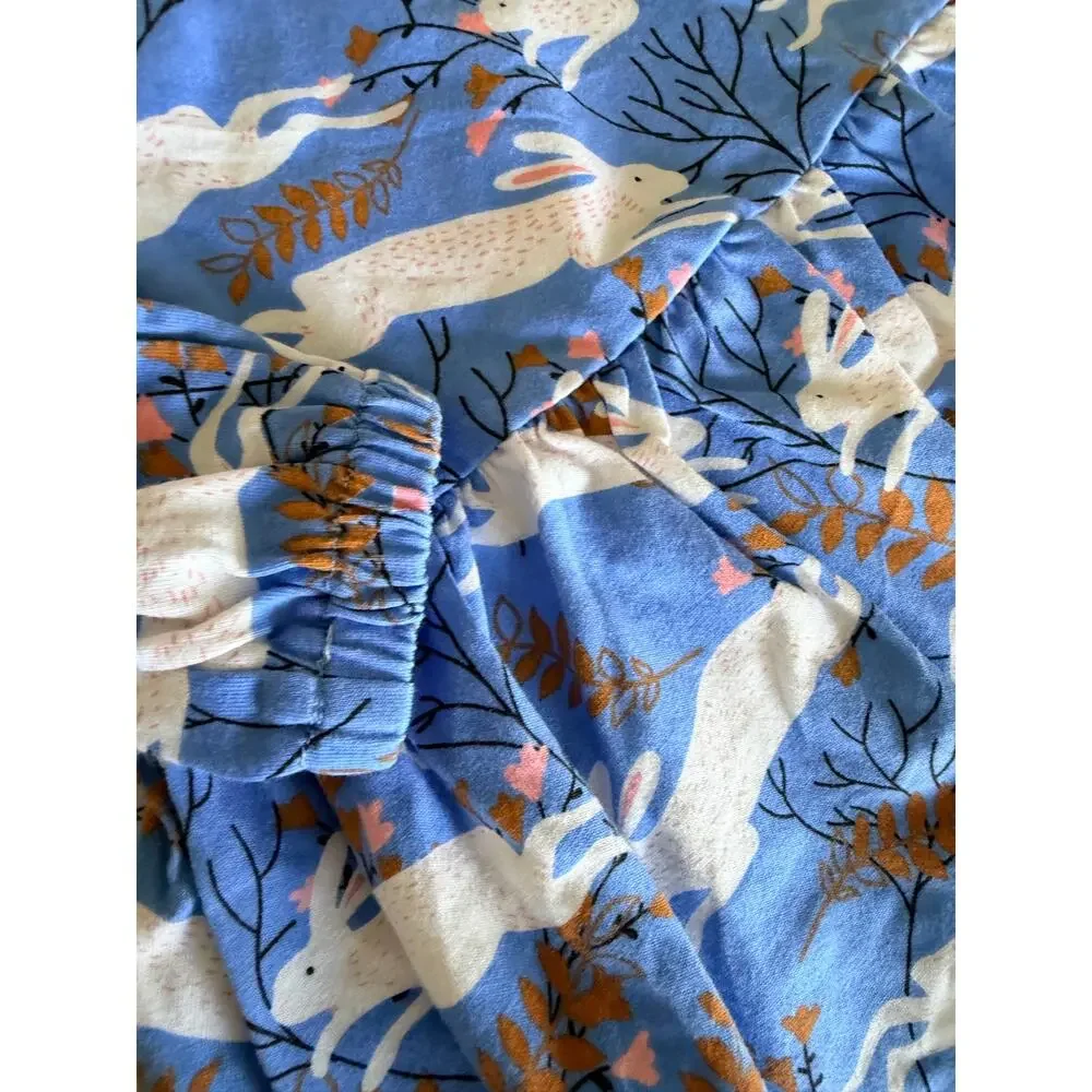 Adorable Little Maven Blue Bunny Dress - New With Tags Size 75-80 12-24 months